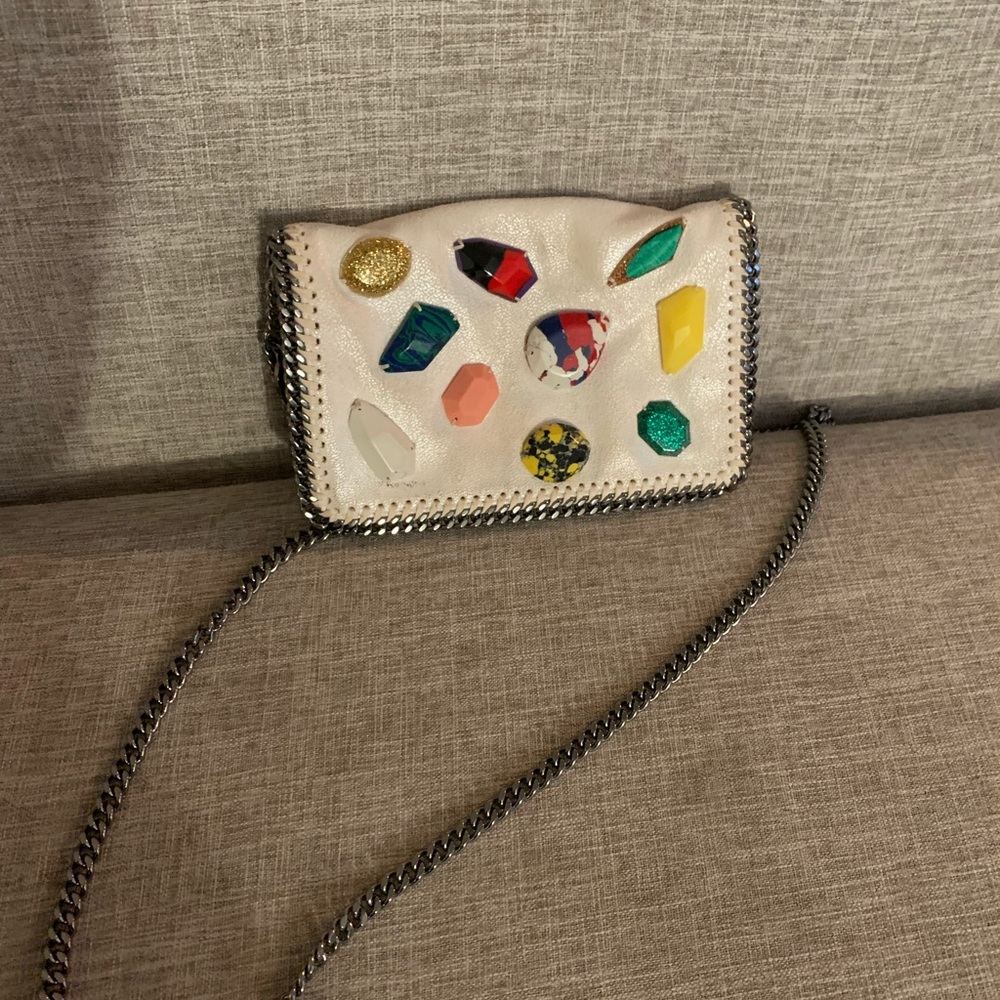 stella McCartney white chain purse